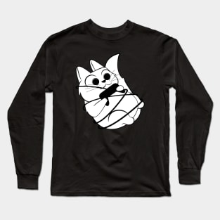 Tangled Gamer Cat Long Sleeve T-Shirt